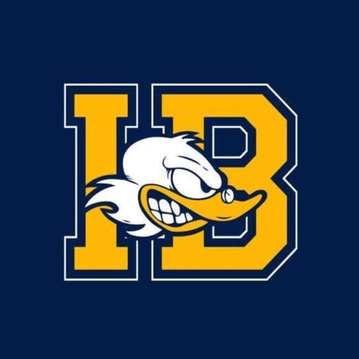 Logo da Atlética IBMEC BH: as letras IB com o pato mascote